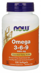 NOW Foods Omega 3-6-9, 1000 mg - 100 kapslit