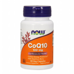 NOW FOODS koens&uuml;&uuml;m Q10 100 mg ja viirpuu 400 mg (30 kapslit).