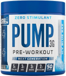 Applied Nutrition Pump 3G treeningueelne toidulisand (stimuleerimata), Icy Blue Raz (EAN 634158794353) - 375 grammi