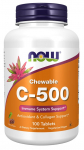 NOW Foods C-500 n&auml;rimistablett, kirsimaitseline - 100 tabletti