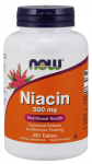 NOW FOODS Vitamiin B3 - niatsiin 500 mg (250 tabletti).