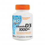 DOCTOR'S BEST D3-vitamiin 1000 R&Uuml; 25 mcg (180 kapslit)