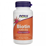 Now Foods Biotin 5000 mcg - 60 k&ouml;&ouml;giviljakapslit
