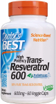 DOCTOR'S BEST Trans-resveratrool 600 mg (60 kapslit)