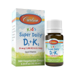 Carlson Labs laste superp&auml;evane D3 + K2 - 10 ml.