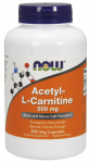 NOW Foods atset&uuml;&uuml;l-L-karnitiin, 500 mg - 200 kapslit