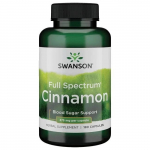 SWANSON t&auml;isspektriga kaneel 375 mg (180 kapslit).