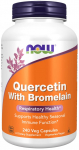 NOW FOODS kvertsetiin bromelainiga (240 kapslit)
