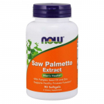 NOW FOODS Saw Palmetto ekstrakt - Sabal Palm + k&otilde;rvitsaseemne&otilde;li + tsink (90 kapslit).
