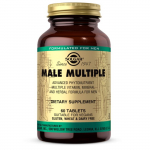 "SOLGAR Male Multiple" - vitamiinide ja mineraalide valem looduslike koostisosadega (60 tabletti).
