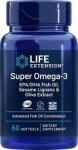 Life Extension Super Omega-3 EPA/DHA seesamilignaanide ja oliiviekstraktiga - 60 kapslit