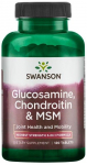 Swanson gl&uuml;koosamiin, kondroitiin ja MSM, 750 mg - 120 tabletti