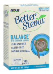 NOW Foods Better Stevia Balance kroomi ja inuliiniga - 100 kotikest