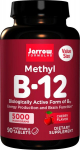 Jarrow Formulas met&uuml;&uuml;l B-12, 5000mcg (kirss) - 90 n&auml;rimistabletti