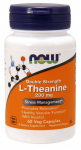 NOW FOODS topelttugevusega L-teaniin 200 mg - L-teaniin 200 mg (60 kapslit).
