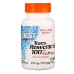 DOCTOR'S BEST Trans-resveratrool 100 mg + pol&uuml;fenoolid 80 mg (60 kapslit)