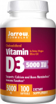 Jarrow Formulas Vitamiin D3, 5000 IU - 100 kapslit