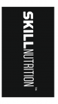 Skill Nutritioni aksessuaarid Skill Nutritioni r&auml;tik, mustvalge - 120 x 80 cm