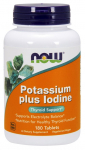 NOW Foods Kaalium pluss Jood - 180 tabletti