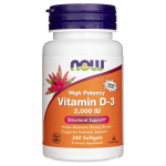 Now Foods D3-vitamiin 2000 R&Uuml; - 240 pehmet kapslit