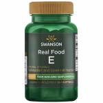 SWANSON Real Food E - looduslik E-vitamiin 400 R&Uuml; p&auml;evalilleseemne&otilde;list (60 kapslit).