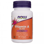 Now Foods A-vitamiin 7500 mcg (25000 R&Uuml;) - 100 pehmet kapslit