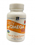 Nordic Naturals Daily Omega Kids, naturaalne puuviljamaitse - 30 kapslit