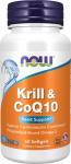 NOW FOODS "Neptune Krill & Q10" - krilli&otilde;li 500 mg koos koens&uuml;&uuml;mi Q10-ga 50 mg (60 kapslit).