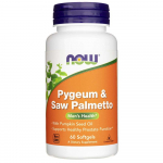 Now Foods Pygeum & Saw Palmetto - 60 pehmet kapslit