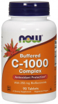 NOW Foods C-1000 vitamiin kompleks - puhverdatud 250 mg bioflavonoididega - 90 tabletti