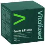 Vitalized Greens & Protein, supertoit ja taimne valk - 30 kotikest