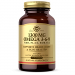 SOLGAR Omega 3-6-9 kala, linaseemned, kurgirohi - Omega 3-6-9 kalast, linaseemnetest ja kurgirohust (60 kapslit).