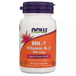 Now Foods K2 MK-7 vitamiin 100 mcg - 60 taimekapslit