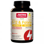 Jarrow Formulas Vitamiin B12 1000 mcg + Foolhape 400 mcg - 100 n&auml;rimistabletti