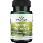 SWANSON Bacopa Monniera 50 mg - 10:1 ekstrakt (90 kapslit).