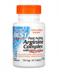 Doctor's Best kiiretoimeline arginiinikompleks nitrosigiiniga, 750 mg - 60 tabletti