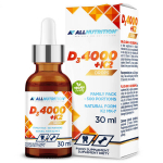 Allnutrition D3-vitamiin 4000 + K2 tilgad - 30 ml.