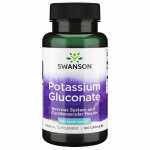 SWANSON kaaliumgl&uuml;konaat 99 mg (100 kapslit).