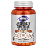 NOW Foods arginiin ja ornitiin - 100 kapslit