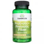 "Swanson Probiotic+ Prebiotic Fiber" 500 mg - 60 kapslit