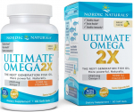 Nordic Naturals Ultimate Omega 2X D3-vitamiiniga, 2150 mg sidrunimaitseline - 60 kapslit