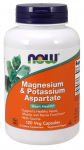 NOW Foods Magneesium ja kaalium aspartaat tauriiniga - 120 kapslit