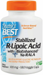 Doctor's Best stabiliseeritud R-lipohape Na-RALA-ga, 100 mg - 180 kapslit