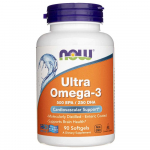 Now Foods Ultra Omega-3, 500 EPA/250 DHA - 90 pehmet kapslit