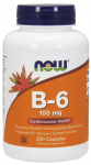 NOW Foods Vitamiin B-6, 100 mg - 250 kapslit