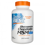Doctor's Best gl&uuml;kosamiini ja kondroitiiniga MSM koos OptiMSM-iga - 240 taimset kapslit