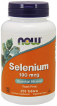 NOW Foods Seleen, 100mcg - 250 tabletti