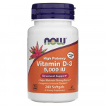 Now Foods D3-vitamiin 5000 R&Uuml; - 240 pehmet kapslit