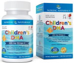 Nordic Naturals laste DHA, 250 mg oomega-3 maasika maitsega - 180 kapslit
