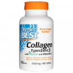 Doctor's Best kollageenit&uuml;&uuml;bid 1 ja 3 koos peptani ja C-vitamiiniga 1000 mg - 180 tabletti